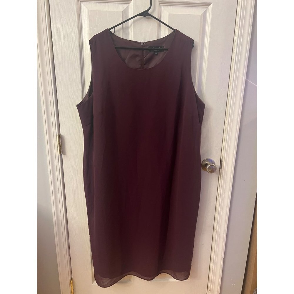 Montee collection, women’s tank top dress dark purple. Size 22W.‎ Knee length.